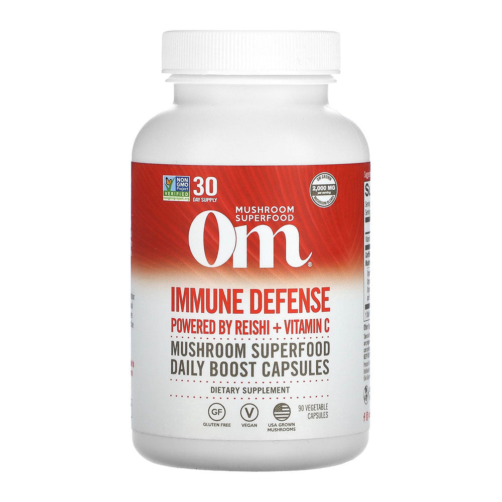 Om Mushroom Superfood Immune Defense Mushroom Capsules, 90 Ea